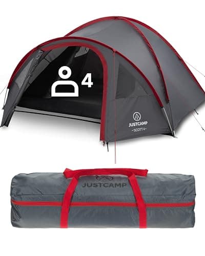 JUSTCAMP Scott Camping Zelt 4 Personen