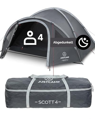 JUSTCAMP Scott Camping Zelt 4 Personen