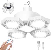 169 LED Campinglampe Solar Aufladbar, Camping Lampe Laterne mit Fernbedienung Power Bank Batterie, USB Campingleuchte Zelt Laterne Licht, 8000 Lumen 360° Beleuchtung 5 Modi Hängend Faltbar Wasserdicht