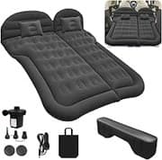 Auto Luftmatratze SUV Aufblasbare Matratze mit Pumpe MPV Air Bett Camping Auto Kissen Dickere Rücksitz Luftmatratze mit Zwei Kissen Für Camping Reisen Hinterhof Strand