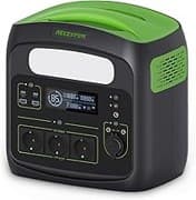Tragbare Powerstation N7576 700W(Spitze 1400W) 483.84Wh AC Steckdosen x 3, Powerstation LiFePO4 Akku Reine Sinuswelle, USB-C PD100W Ausgang, Solargenerator für Camping Hause CPAP