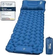 HiiPeak Isomatte hoch Camping luftmatratze mit integrierten kopfkissen Outdoor campingmatte schlafmatte kleines packmass mit Fußpumpe luftzellenmatte aufblasbar