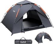 Amflip Camping Zelt Automatisches 2 Mann Personen Instant-Zelt Pop Up Kuppelzelt 4 Jahreszeiten Wasserdicht & Winddicht Campingzelt mit Abnehmbarer, äußerer Zeltplane für Familien,Camping