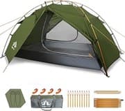 Night Cat Camping Zelt 2 Personen: Wasserdicht Campingzelt 2 Man Zente Zwei Schichten Einfache Einstellung Leicht Für Trekking Wandern Garten