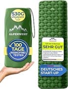 Alpenwert® Isomatte Outdoor [Kleines Packmaß & Ultraleicht] Luftmatratze perfekt für Camping, Wandern, Backpacking UVM. - Schlafmatte aufblasbar