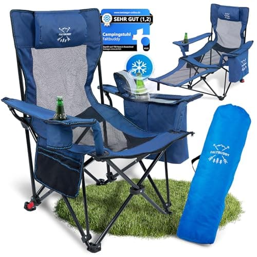 Faltbuddy® Campingstuhl faltbar & Liegestuhl k