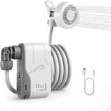 FLEXTAILGEAR Max Shower, Tragbare Campingdusche mit Akku und USB-C, Zwei Durchflussmodi, Outdoor-Dusche mit Pumpe & 2,2m Schlauch, für Reisen, Strand, Haustiere und Autowäsche