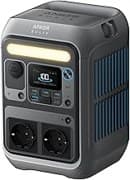 Anker SOLIX C300 Tragbare Powerstation, 288Wh LiFePO4 Akku, 300W (Max 600W) Solargenerator, 140W Beiseitige Schnellladeleistung, Für Camping, Draußen, Reisen, Notfälle, unterwegs (Solarpanel Optional)