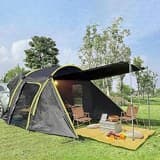 Heckzelt Auto Für 2-3 Personen, Autozelt Heckklappe mit übergroßem Vorzelt, Auto Zelt 300x150x210 cm mit Erweiterbarem Vorraum, Heckzelt SUV—Schnell aufzubauen, Autozelt Wassersäule von 4000 mm.