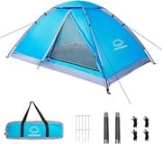 1-2 Personen Kuppelzelte für Camping, Leichtes tragbares Backpacking-Zelt, Kleines, Einfach Aufzustellendes, Wasserdichtes Camping- und Wandernzelt für Erwachsene
