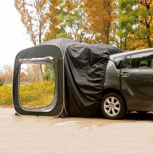 Heckklappe Vorzelt Markise Auto Zelt, Heckzelt Kombi Kofferraum Zelt SUV Heckklappenzelt Heckzelt Für Pkw Kombi Auto Heckzelt Für Camping Wasserdicht, Automatische Große Raum Hinten Erweiterung