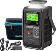 DC Powerstation, 192Wh LiFePO4 Akku Solargenerator mit 140W Beiseitige Schnellladung USB-C, 65W Netzteil, 180W Powerbank für Camping Reisen Notfälle