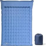 Doppel Isomatte für 2 Personen Selbstaufblasende Luftmatratze 195x134cm Breit,14cm Dicke Fußbetätigte Aufblasfunktion, Perfekt für Paare & Familien-Camping, Festival & Gästebett