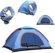 Wurfzelt 2 Personen Wasserdicht, Automatisches Pop Up Zelt 2 Personen, Winddicht Campingzelt, Ultraleicht Camping Zelt für Strand, Outdoor, Reisen, Wandern, Angeln