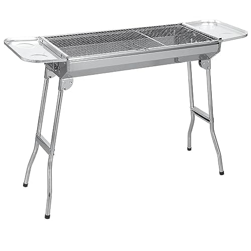 Sunjas Holzkohlegrill Edelstahl Outdoor Grill