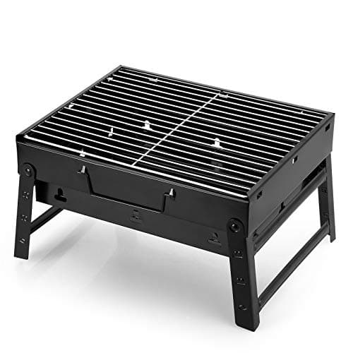 AGM Holzkohlegrill Picknickgrill Edelstahl Kle