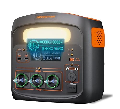 NECESPOW Tragbare Powerstation 1800W(3600W Spi