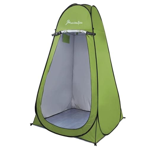 Montafox Multifunktionszelt Pop Up Zelt 2m Hoch XXL Toilettenzelt Groß Boden Abnehmbar Duschzelt Umkleide Wurfzelt Outdoor Camping WC Zelt Tragbar Mobile Umkleidekabine, Farbe:Green