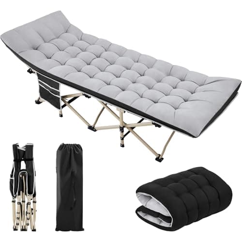 Yaheetech Feldbett mit Matratze Campingbett Klappbar 191 x 67 cm bis 150 kg