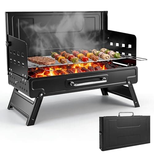 kisidus Holzkohlegrill Klappbarer Campinggrill