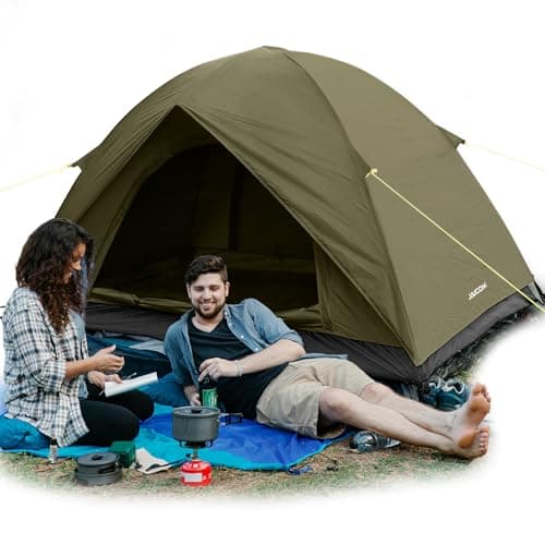 JAICOM Camping Zelt, Ultraleicht Zelt 2 Personen, Wasserdicht Kuppelzelt - Schneller Aufbau, Kleines Packmaß Bikepacking Zelt für Outdoor, Wandern, Familien, Camping, Festival