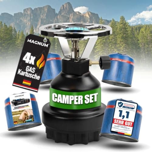 Magnum® Campingkocher inkl. 4 Gaskartuschen [T