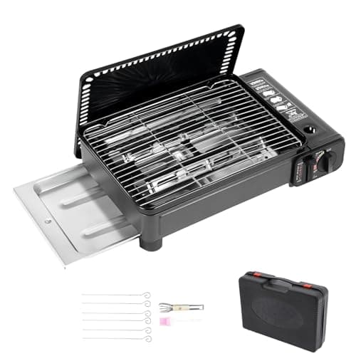 Charocean Tragbarer Camping Gasgrill Klein mit