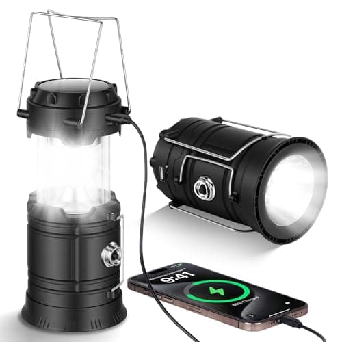 HOTUT LED Campinglampe Solar