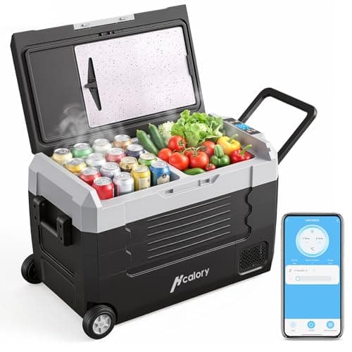 55L Tragbarer Kompressor Kühlbox mit Bluetooth