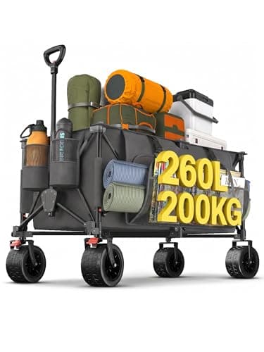 JUMMICO XXXL Faltbarer Bollerwagen 260L 200KG