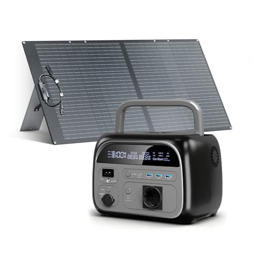 CTOLITY AP400 Powerstation 345Wh LiFePO4 Akku, 500W Spitze Solargenerator mit 100W Solarpanel, 140W Schnellladung, Mobiles Solar Set für Camping, Reisen, Outdoor, Notfälle und als Notstromaggregat