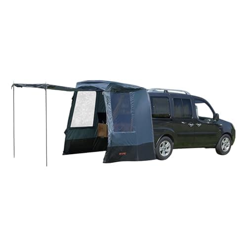 Campout Auto Heckzelt – Heckklappenzelt Camping – 3000 mm Wasserdicht – Zusätzlicher Wohnraum – inkl. Vordachstangen – Anbauhöhe 175–190 cm